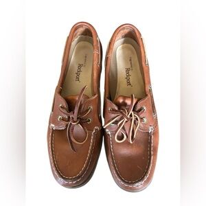 Rockport Men's Brown Leather Boat Shoes